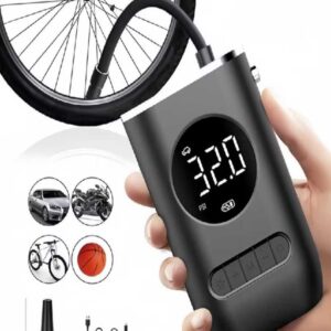 Bomba de Ar elétrica Mini Portátil Sem Fio para Bicicleta - Moto - Carro